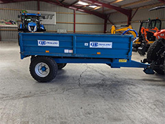 Side view of the blue KANE 4 TONNE
